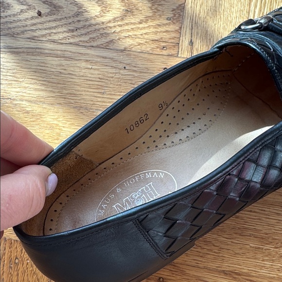 Bottega Veneta style MAUS & HOFFMAN Woven Bit Slip-On size 9.5 leather - Picture 4 of 7